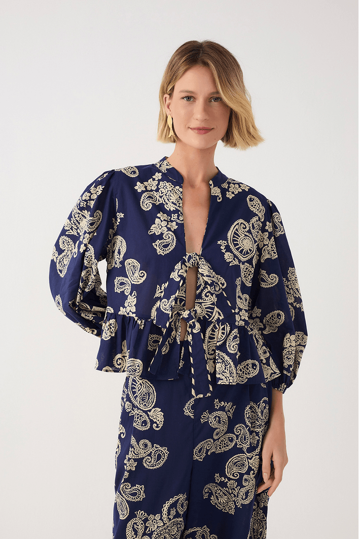 Blusa Estampa Marinha Mix