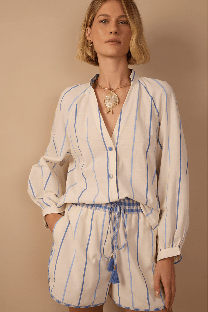 Camisa Algodão Listrada