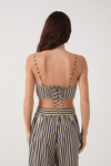 Top Estampa Listra Navy Azul