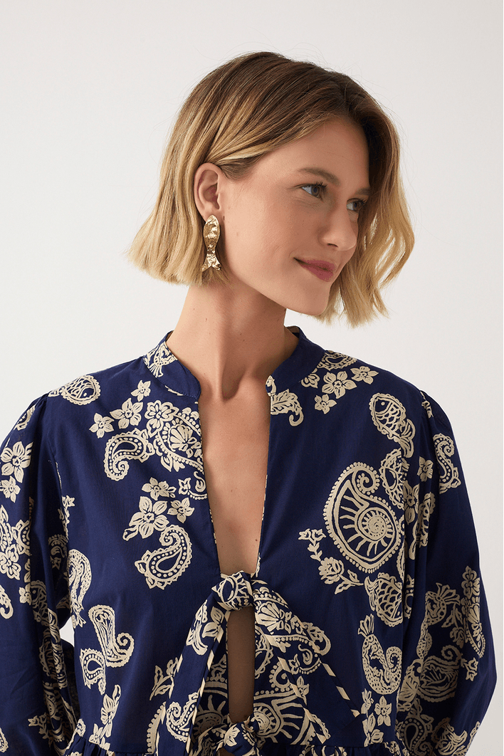 Blusa Estampa Marinha Mix