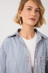 Camisa Sarja Linho Náutica Bordada