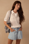 Short Jeans Baby Blue