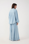 Calça Jeans Pantalona Baby Blue