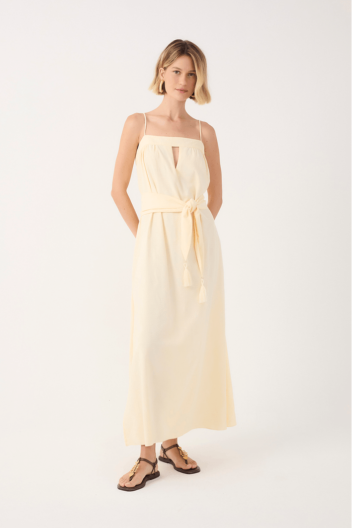 Vestido Cropped Jacquard Concha