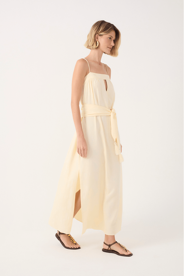 Vestido Cropped Jacquard Concha