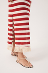 Vestido Longo Listrado Malha Tricot