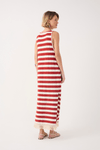 Vestido Longo Listrado Malha Tricot