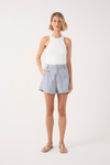 Short Sarja Linho Náutico Bordado