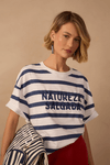 T-shirt Listra Bordado Natureza Salgada