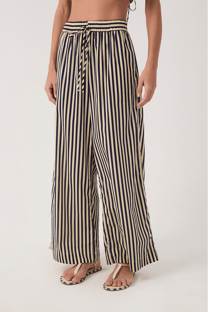 Calca Estampa Listra Navy Azul