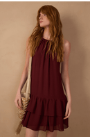 Vestido Curto Ggt Babado Barra