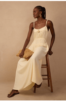 Vestido Longo Pala Franzida