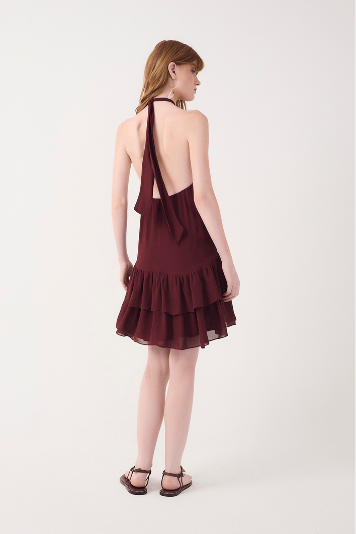 Vestido Curto Ggt Babado Barra