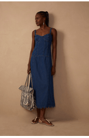 Vestido Jeans Barra Ondas