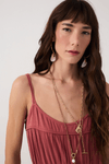 Vestido Longo Pala Franzida