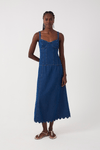 Vestido Jeans Barra Ondas