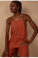 Blusa Linho Quadradinha