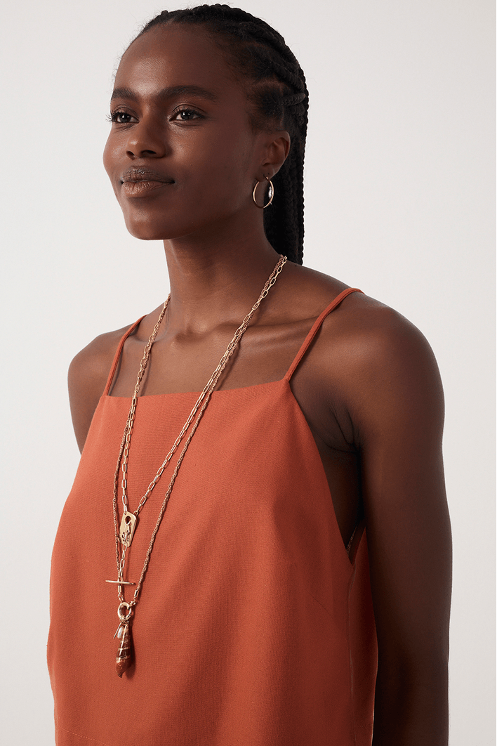 Blusa Linho Quadradinha