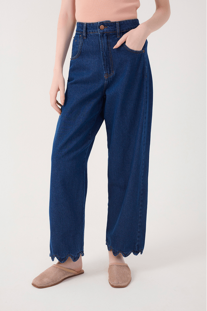 Calça Jeans Barra Ondas