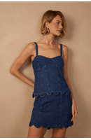 Saia Jeans Barra Ondas