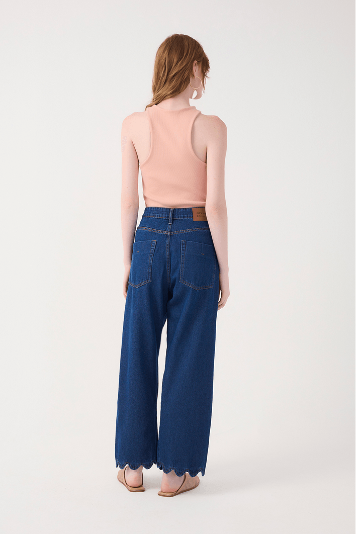 Calça Jeans Barra Ondas