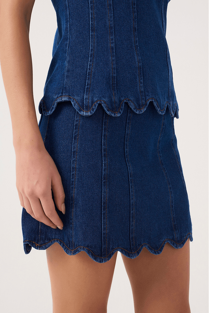 Saia Jeans Barra Ondas