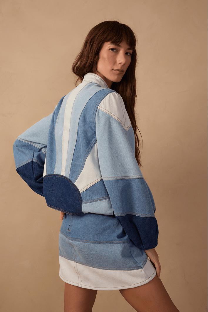 Jaqueta Jeans Mix Blue
