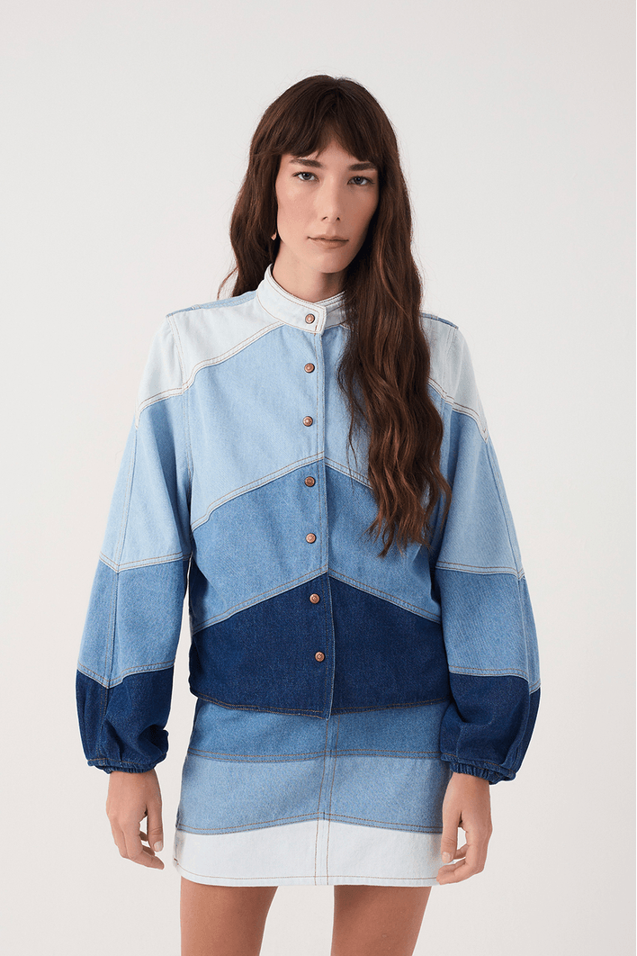 Jaqueta Jeans Mix Blue