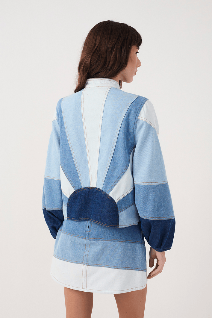 Jaqueta Jeans Mix Blue