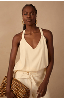 Blusa  Prega Sobreposta Costas