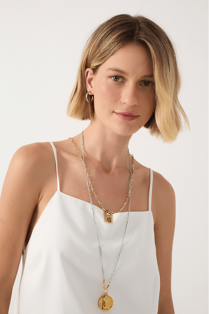 Blusa Linho Quadradinha