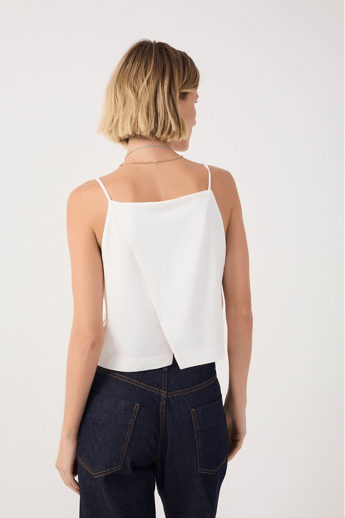 Blusa Linho Quadradinha