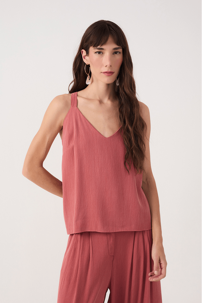 Blusa  Prega Sobreposta Costas