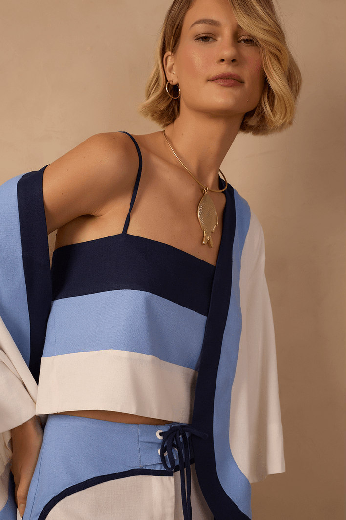Blusa Linho Cropped Color