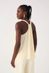 Blusa  Prega Sobreposta Costas