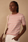 Blusa Tricot Listras Manga Curta