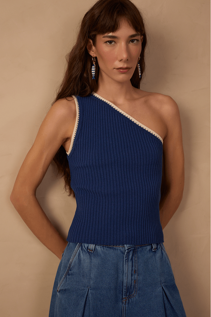 Blusa Tricot Ombro Só