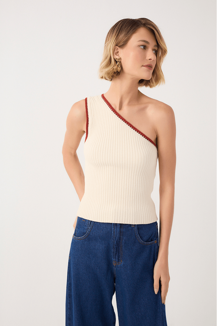 Blusa Tricot Ombro Só