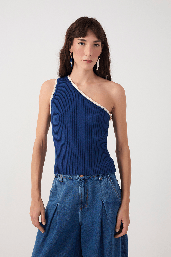 Blusa Tricot Ombro Só