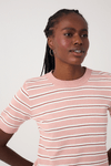 Blusa Tricot Listras Manga Curta