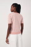 Blusa Tricot Listras Manga Curta