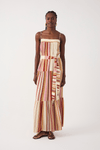 Vestido Longo Estampa Listra Calor