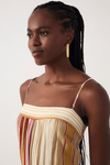 Vestido Longo Estampa Listra Calor