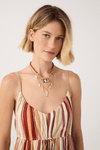 Vestido Curto Estampa Listra Calor