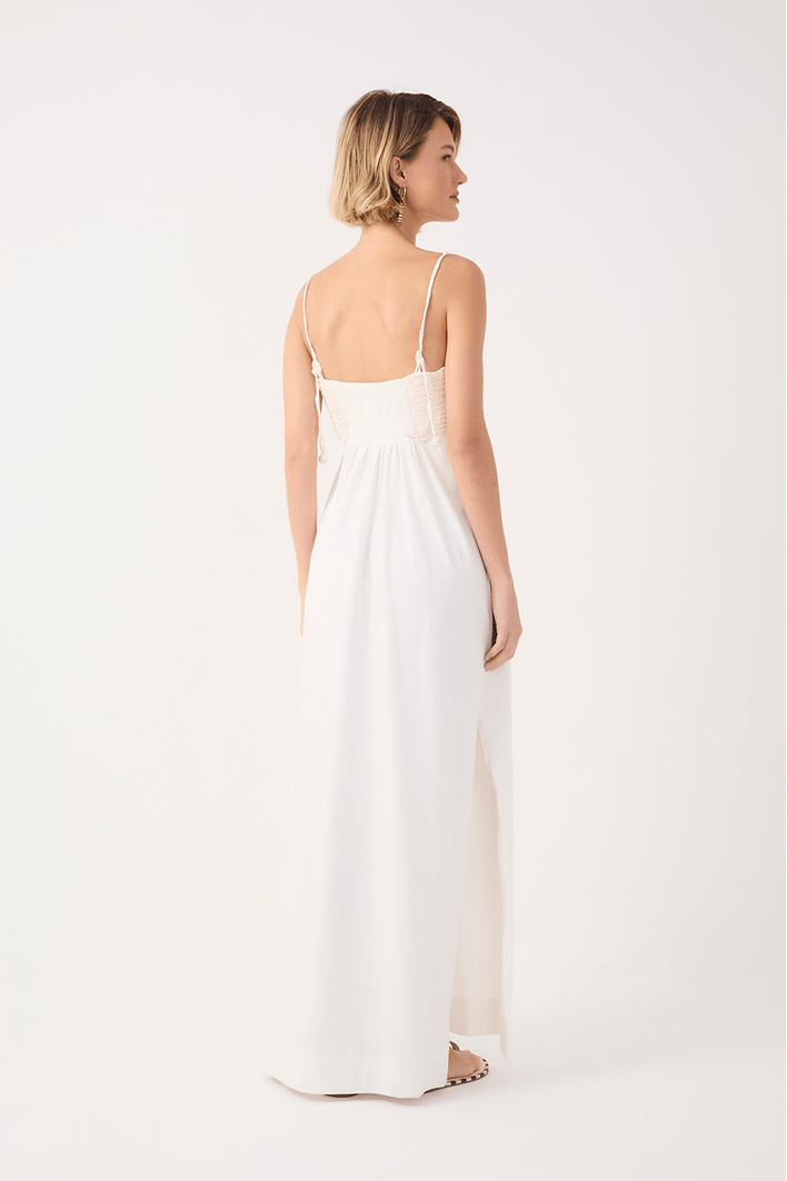 Vestido Busto Crochet Peixe