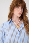 Camisa Renda Estampa Listra Litoral