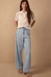 Calça Jeans Barrel Zíper