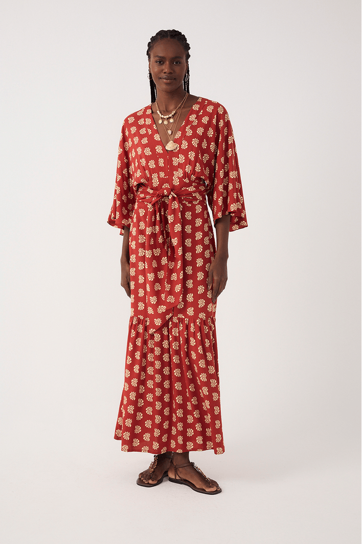 Vestido Cropped Estampa Marisco
