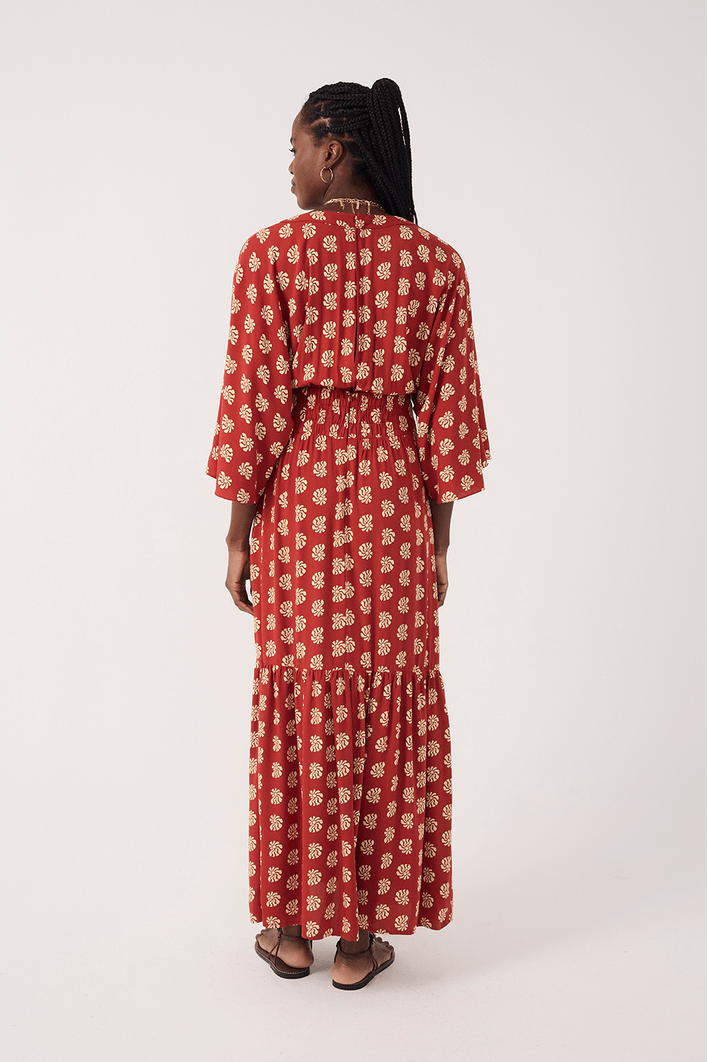Vestido Cropped Estampa Marisco