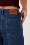 Calça Jeans Pregas